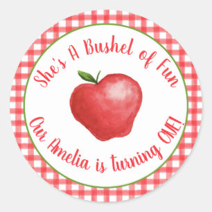 Apple Bushel of Fun Sticker - Anpassbar