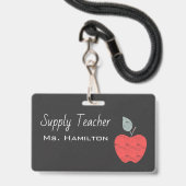 Apple Business Personalisiert für Lehrer Ausweis (Vorderseite mit Lanyard)
