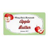 Apple Butter Canning Labels (Vorne)