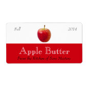 Apple Butter Sauce Canning Labels (Vorne)