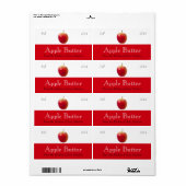 Apple Butter Sauce Canning Labels (Vorne)