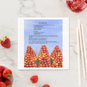 Apple Cake Rezept Papier Napkin Serviette (Beispiel)