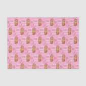 Apple Candy Muster rosa Gewebe Papier (Vorderseite)