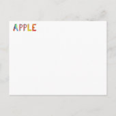 Apple Card Postkarte (Rückseite)