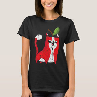 Apple Cat Apple Picking Squad Apple Frucht T-Shirt