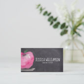 Apple Chalkboard individuell anpassbarer Online Tu Visitenkarte (Stehend Vorderseite)