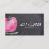 Apple Chalkboard individuell anpassbarer Online Tu Visitenkarte (Vorderseite)
