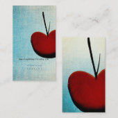 Apple Cherry Business Card Visitenkarte (Vorne/Hinten)