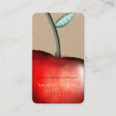 Apple Cherry Business Card Visitenkarte (Vorderseite)