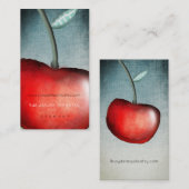 Apple Cherry Business Card Visitenkarte (Vorne/Hinten)