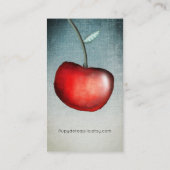 Apple Cherry Business Card Visitenkarte (Rückseite)