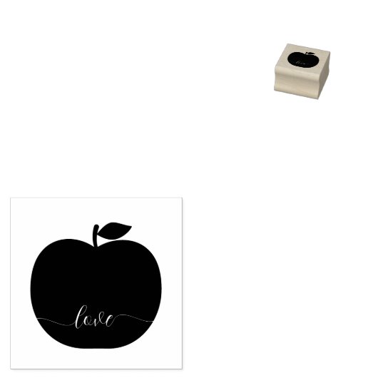 Apple Christmas Tree Ornament Gummistempel (Stempel)