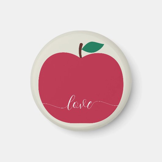Apple Christmas Tree Ornament Magnet (Vorne)