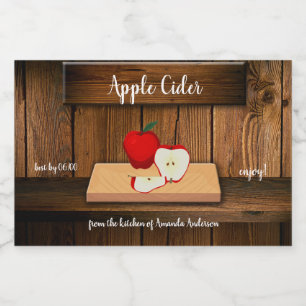 Apple Cider Canning Label 3x2 Lebensmitteletikett