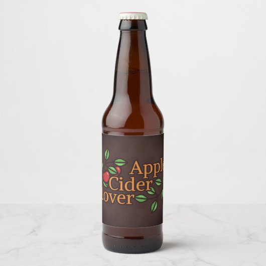 Apple Cider Lover Bierflaschenetikett (Vorderseite)
