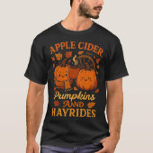 Apple Cider Pumpkins und Hayrides T-Shirt (Vorderseite)