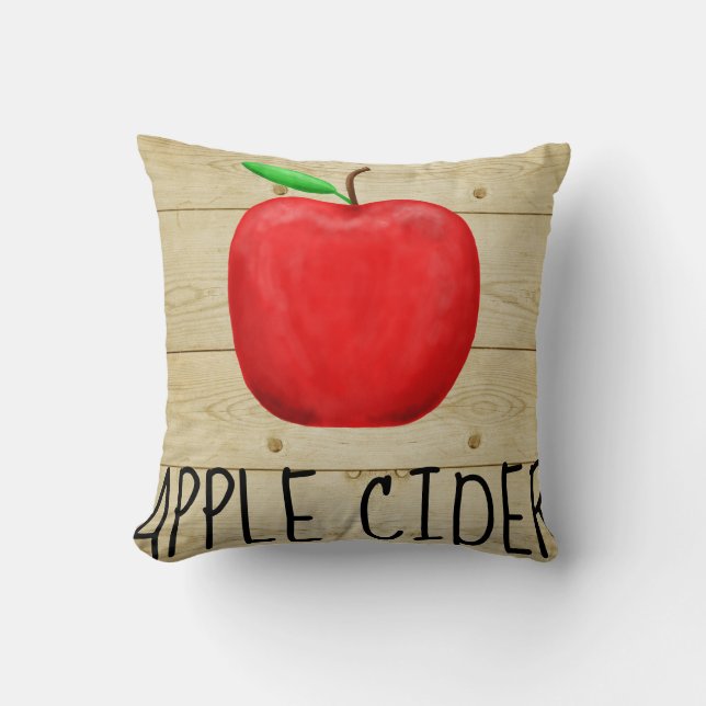Apple Cider Red Apple Kissen (Vorderseite)
