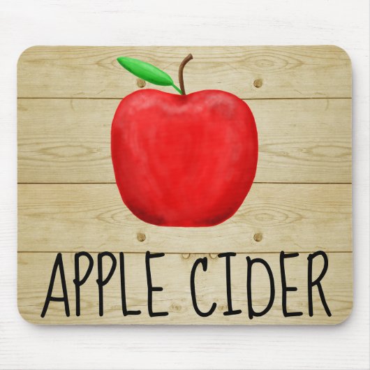 Apple Cider Red Apple Mousepad (Vorne)