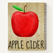 Apple Cider Red Apple Notizbuch (Rückseite)