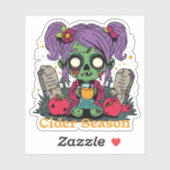 Apple Cider Season Zombie Aufkleber (Blatt)