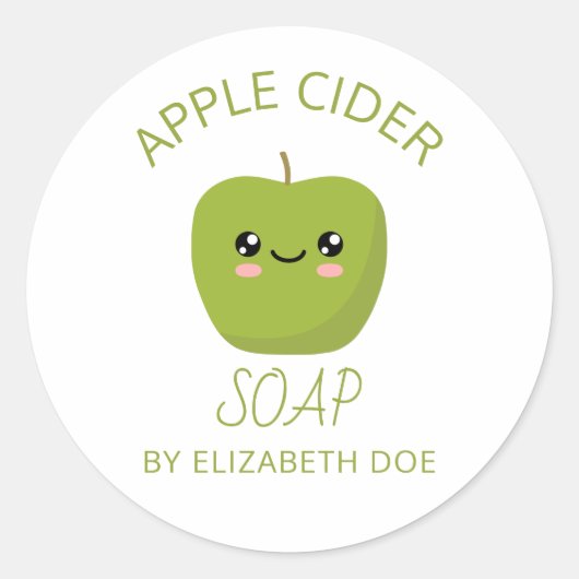 Apple Cider Soap Runder Aufkleber (Vorderseite)