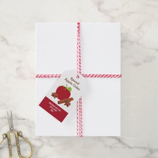 Apple Cinnamon Anise Geschenkanhänger (Mit Garn)