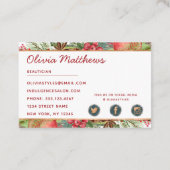 Apple Cinnamon Herbst oder Winter Urlaub Saison Visitenkarte (Rückseite)