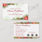 Apple Cinnamon Herbst oder Winter Urlaub Saison Visitenkarte (Vorne/Hinten)