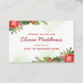 Apple Cinnamon Herbst oder Winter Urlaub Saison Visitenkarte (Vorderseite)