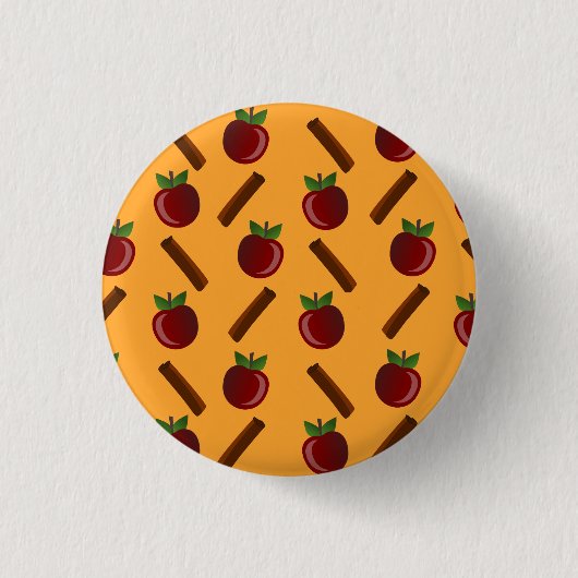Apple Cinnamon Muster Button (Vorderseite)