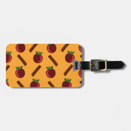 Apple Cinnamon Muster Gepäckanhänger