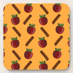 Apple Cinnamon Muster Getränkeuntersetzer