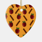 Apple Cinnamon Muster Keramik Ornament (Rechts)