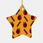 Apple Cinnamon Muster Keramik Ornament (Rechts)
