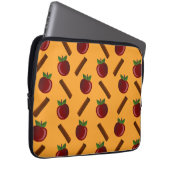 Apple Cinnamon Muster Laptopschutzhülle (Vorne Rechts)