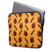 Apple Cinnamon Muster Laptopschutzhülle (Vorderseite Links)