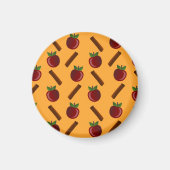 Apple Cinnamon Muster Magnet (Vorne)