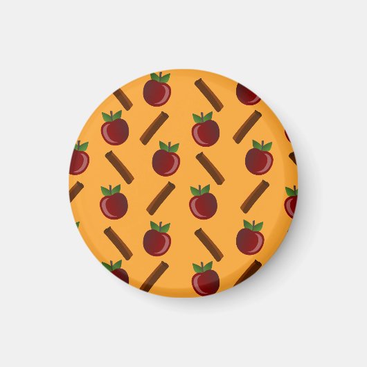 Apple Cinnamon Muster Magnet (Vorne)