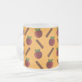 Apple Cinnamon Muster Mattglastasse (Vorderseite Links)