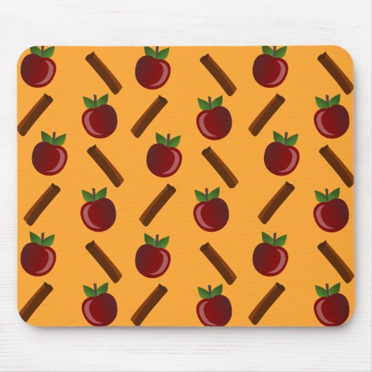 Apple Cinnamon Muster Mousepad (Vorne)