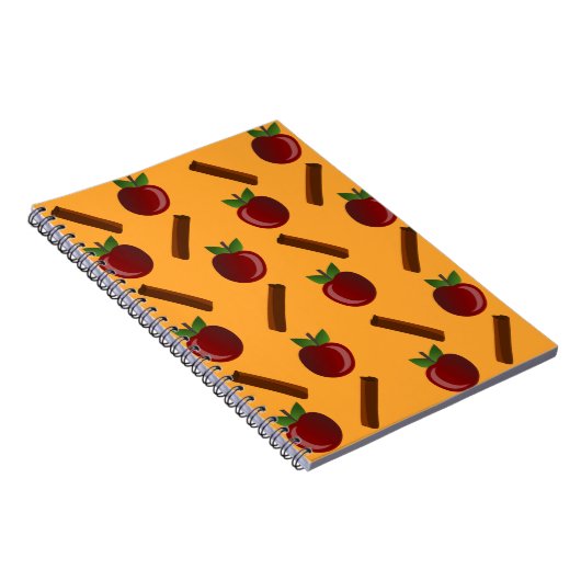 Apple Cinnamon Muster Notizblock (Rechte Seite)