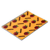 Apple Cinnamon Muster Notizblock (Linke Seite)