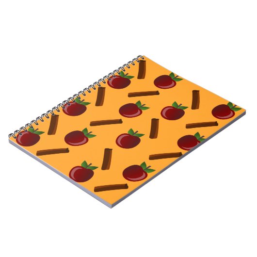 Apple Cinnamon Muster Notizblock (Linke Seite)