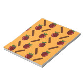 Apple Cinnamon Muster Notizblock (Rotiert)