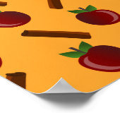 Apple Cinnamon Muster Poster (Ecke)