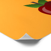 Apple Cinnamon Muster Poster (Ecke)