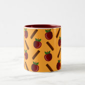 Apple Cinnamon Muster Zweifarbige Tasse (Mittel)