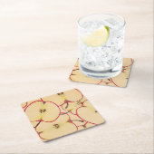 Apple coaster rechteckiger pappuntersetzer (Vor Ort)