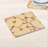 Apple coaster rechteckiger pappuntersetzer (angewinkelt)