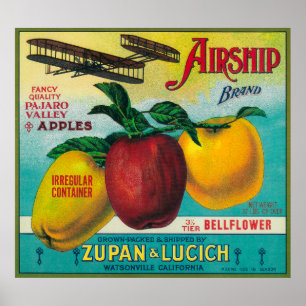 Apple Crate LabelWatsonville, CA Poster